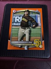 2025 Bowman - Prospects Humberto Cruz #BP-96 Orange /25 (RC)