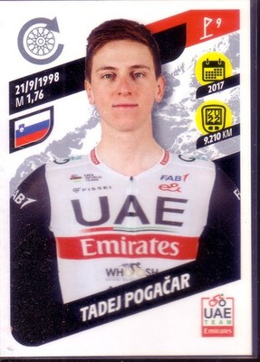 STICKER PANINI TOUR DE FRANCE 2023 TADEJ POGACAR UAE EMIRATES # 318