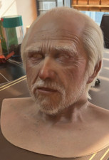 Custom Realistic Silicone Headwear - Handcrafted Human Face Mask, Ultra-Detailed