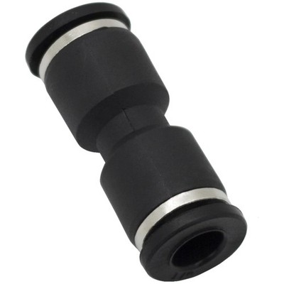 Push-to-Connect Air Fittings - Union Straight, Black Sleeve