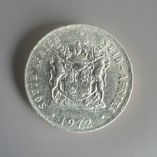 Republic Of South Africa 1972 - 10 Cents Coin - ‘SOUTH AFRICA - SUID-AFRIKA’