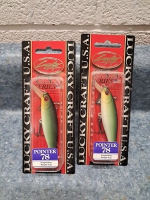 2 LUCKY CRAFT Pointer 78 OGs 3/8oz 78mm 4-5' Luckycraft Suspending Jerkbait Rare