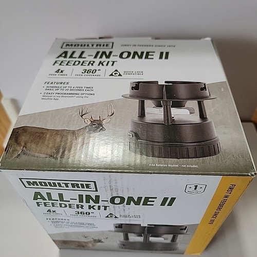 Moultrie All-in-One II Deer Feeder Kit Quicklock Adapter Fits Most 4x Feed Times - 第 7/7 張圖片
