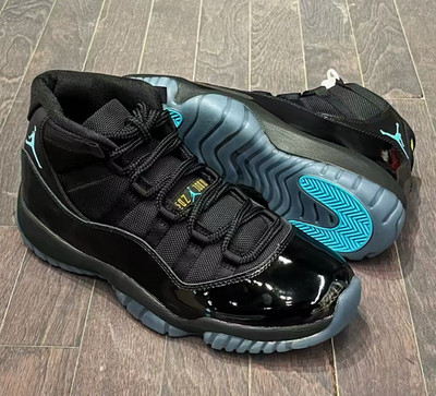 Jordan 11 Retro Gamma Blue High Top Black Blue Men's Basketball Shoes