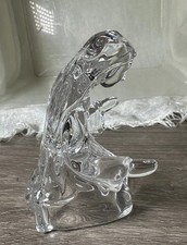 Cristal d’Arques Crystal Nativity Mother Mary Figurine 4” Clear Glass France