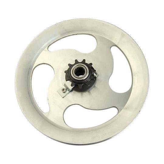 Poulie compatible Peugeot MBK 51 et 103 SP MVL en aluminium 3 rayons couleur argent