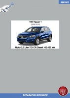 VW Tiguan 1 (07-16) Reparaturanleitung Motor 2,0 L TDI CR 100-­125 Kw PDF