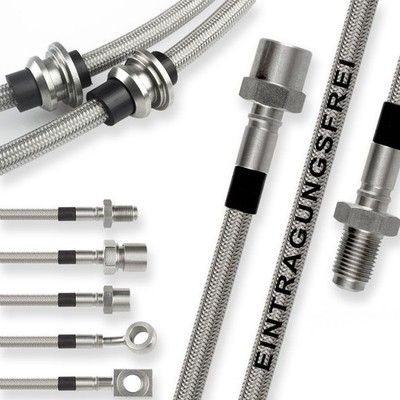 Für Alpina B3 [E93 Cabrio] Stahlflex Bremsschläuche