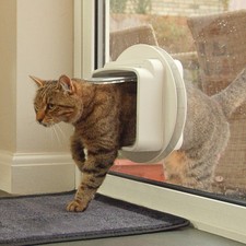 SureFlap DualScan Microchip Cat Door - Door Opening is 4 3/4" H x 5 5/8" W
