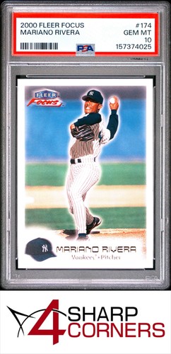 2000 FLEER FOCUS #174 MARIANO RIVERA YANKEES HOF PSA 10