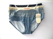 Warners Lace hipster microfiber panties 3 pair size 6/M