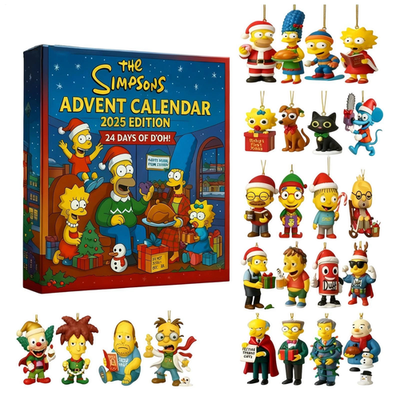 #ad The Simpsons 2025 Christmas Advent Ornament 2D Acrylic Decor 24 Days Animation $25.99