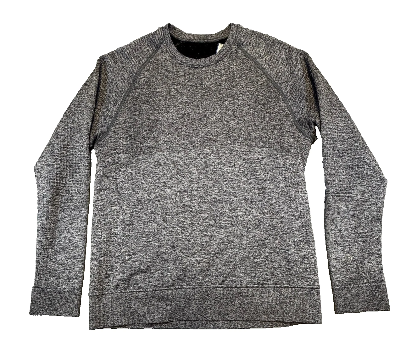 Lululemon Long Sleeve Crewneck Shirt Breathable Men's MEDIUM M Two Tone Gray