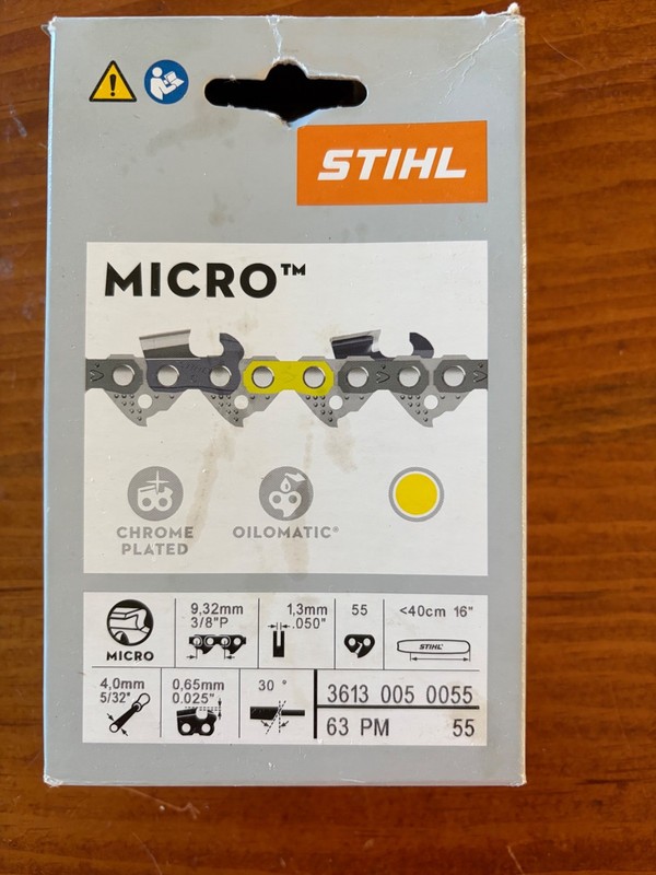 Stihl chainsaw chain 3613 005 0055
