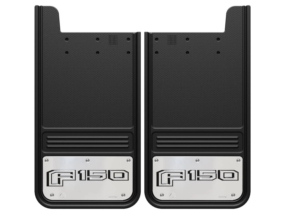 Ford F-150® 2015-2020 Gatorback Black Decal Splash Guards Mud Flaps Rear Pair Foto 2 de 4
