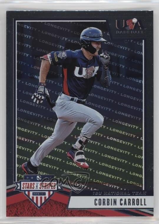 2019 Panini USA Baseball Stars & Stripes - Corbin Carroll #31 Longevity (RC)
