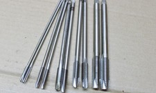 (2143) Set of (10) Small Shank Spiral Point Extension Taps Made in USA