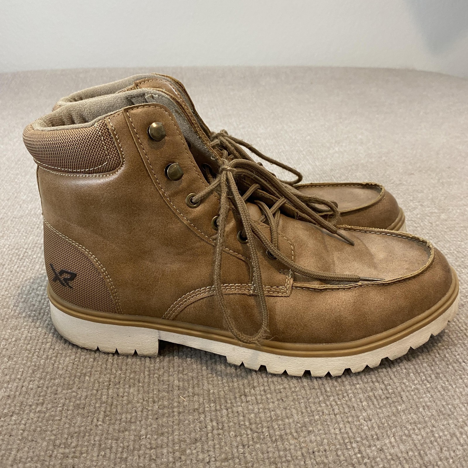 XRAY Boots Mens Size 12 Brown Synthetic Chukka Ankle Moc Toe Casual XRW2560