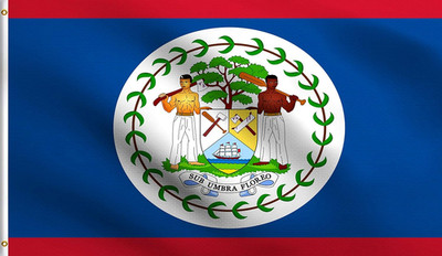 DMSE Belize National Flag, 3Ft X 5Ft - Premium Fade-Resistant Outdoor & Indoor F