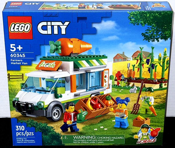 ¡NUEVO PRECINTADO! LEGO CITY 60345 FURGONETA MERCADO DE AGRICULTORES / GRANJA / CAMIÓN DE COMIDA / JARDÍN