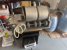 BIRO VTS 44 VACUUM TWIN 20 LB TUMBLER MEAT MARINATOR w/ PUMP  115V VERY CLEAN