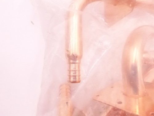 10 Pack Barb Pex F1807 Crimp Copper Stub Out Elbow with Wall Flange 1/2... - Picture 4 of 4
