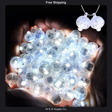 100pcs Mini LED Balloon Lights White Steady Glow for Party Wedding Decoration