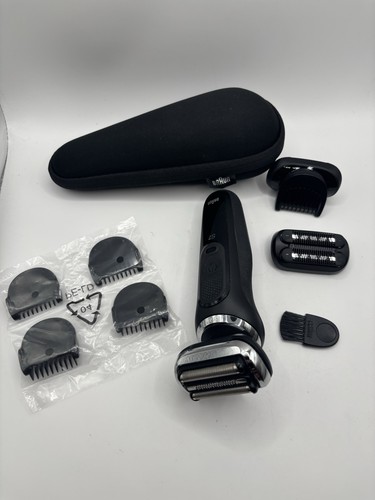 Braun Series 7 S7 360 Flex Head Electric Shaver Works No Charger Attachments
