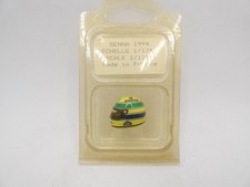 Casque Ayrton Senna 1994 Williams JF Créations 1/12 helmet F1 pin's RARE défaut