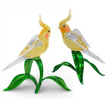 Nuovo 100% originale SWAROVSKI cristallo idilliaco uccellino cacatua espositore deco 5721544
