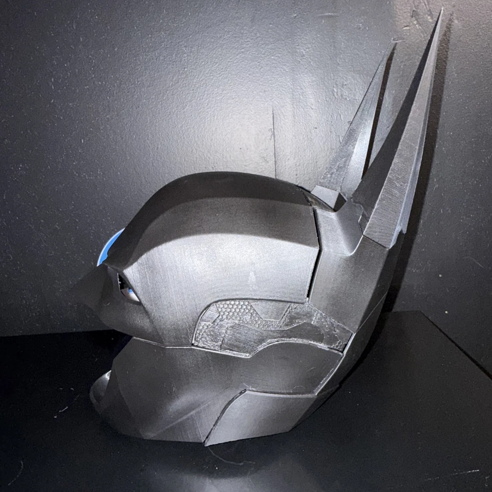Batman Arkham Knight Dark Knight Cosplay Costume Wearable Helmet (Custom Sizing) - Image 2 of 4