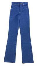 Vtg 70s Wrangler Cowboy ProRodeo Jeans 25x34 No Fault USA Student Deadstock