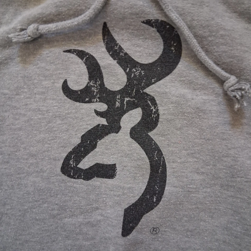 Sudadera con Capucha Gris Country Hunting MARRÓN Talla Grande Foto 3 de 4