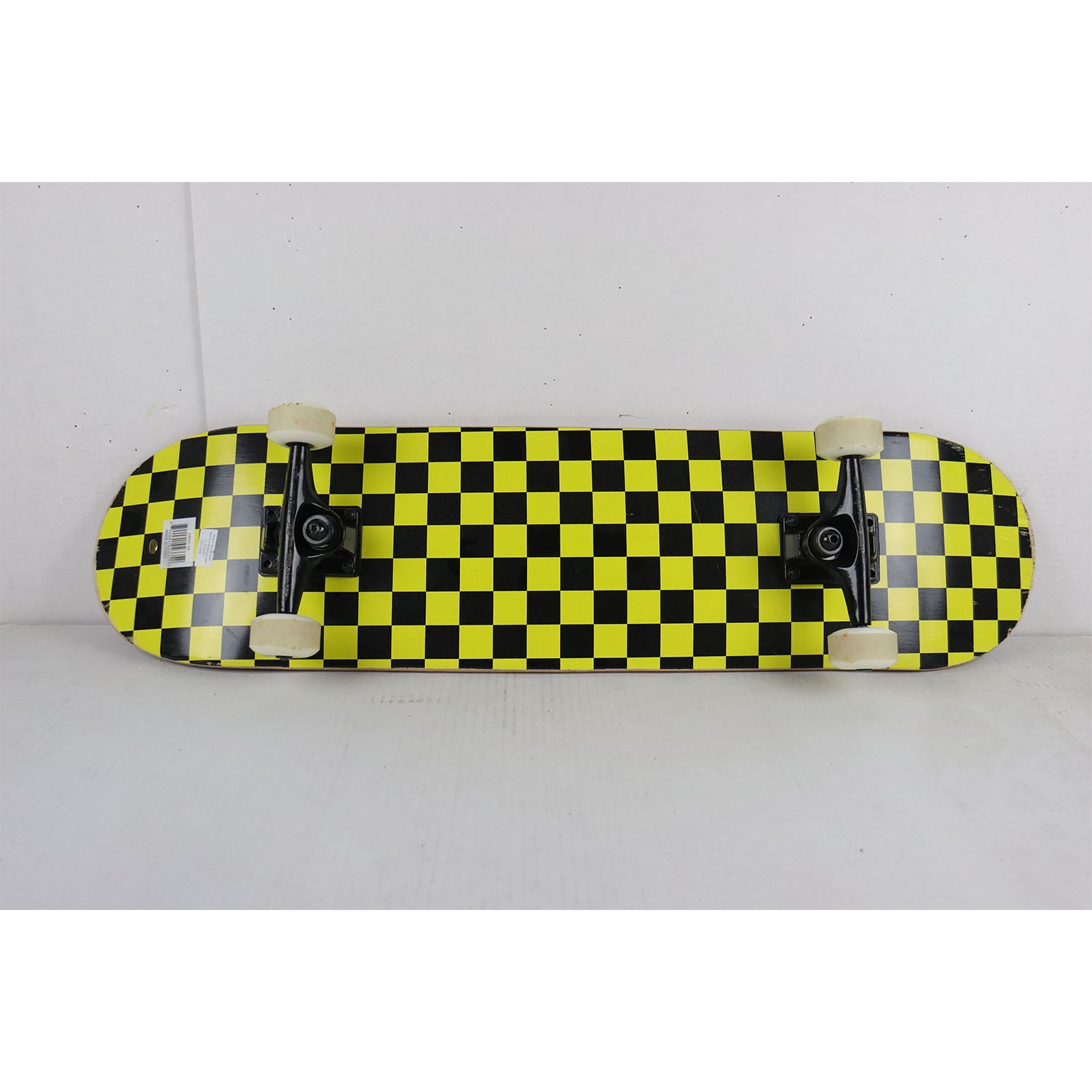 Blem Krown Skateboard Complete 7.75" Rookie Checker Yellow/Black
