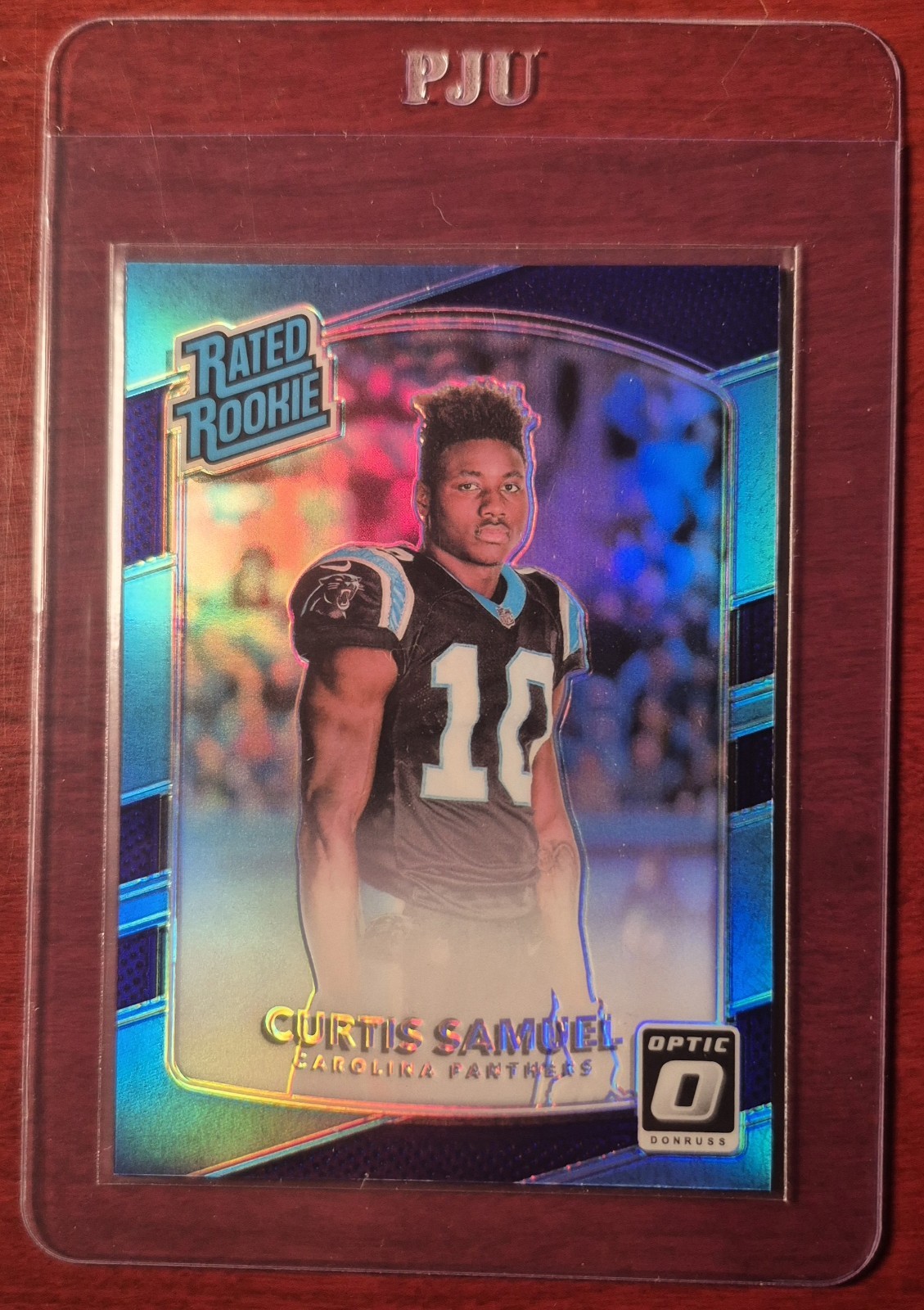 2017 Donruss Optic - Rated Rookie Curtis Samuel #196 Purple Prizm /50 (RC)