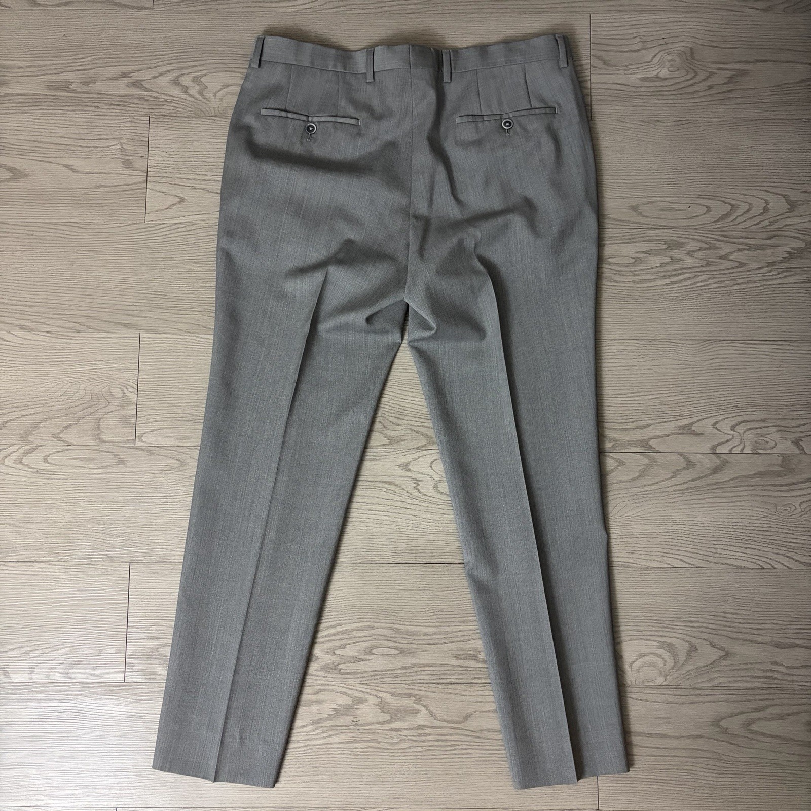Hugo Boss Men's "Genesis2" Slim Fit  Gray  100% Wool Dress Pants Slacks 34x29 thumbnail 12