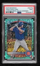 2025 Bowman Chrome Prospects Aqua Shimmer Refractor 16/125 Jonathon Long PSA 9