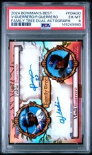 2024 BOWMAN'S BEST FAMILY TREE DUAL AUTO PABLO GUERRERO/VLADI GUERRERO /25 PSA 6