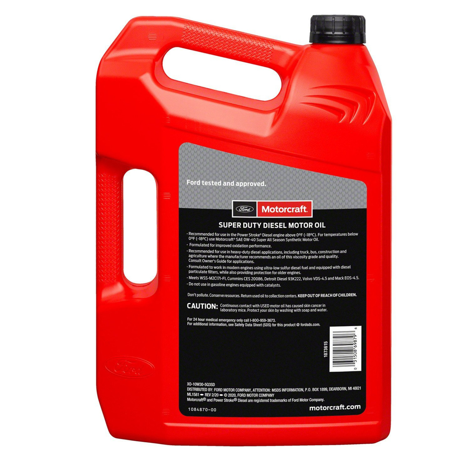 Motorcraft SAE 10W-30 XO10W305Q3SD Super Duty Diesel Motor Oil (15 Quarts)