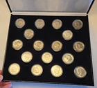 REDUCED!- Kennedy Half Dollar Coin Collection (17 Coins, 8 Silver) 1964-1980 UNC