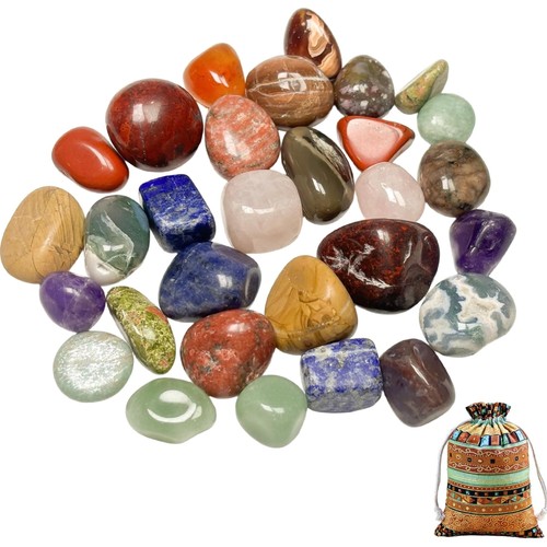 Edelstein Set Trommelsteine Heilsteine Kristallheilung Meditation Dekoration Edelstein Set Trommelsteine Heilsteine Kristallheilung Meditation Dekoration