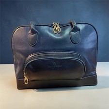 Etienne Aigner Black Satchel/Top Handle Bag for Women with Gold Hardware Blue