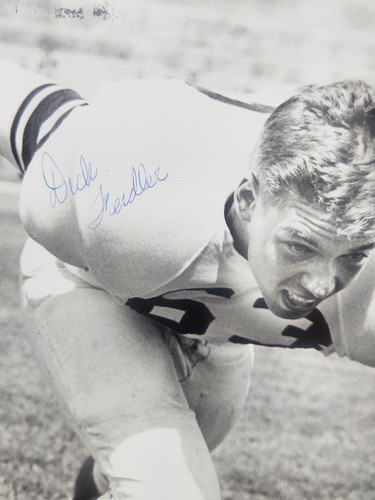 Dick Fiedler Signed Syracuse University Football Photo Ernie Davis Teammate 8x10 - Picture 2 of 11