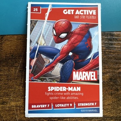 2019 Sainsbury's Disney Heroes Uk Issued Spider-Man Marvel Get Active 25
