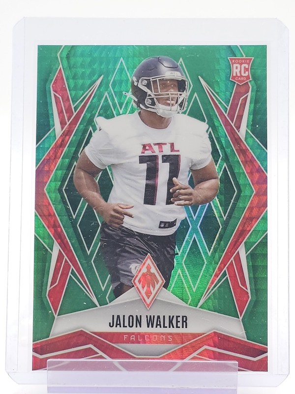 JALON WALKER 2025 PHOENIX ROOKIE GREEN HYPER /149 #193 FOOTBALL FALCONS Q5677