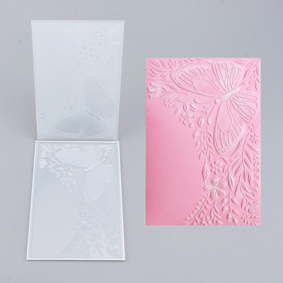 3D Prägefolder Schmetterling Blume Schablone Für DIY Scrapbooking Bastelkarte