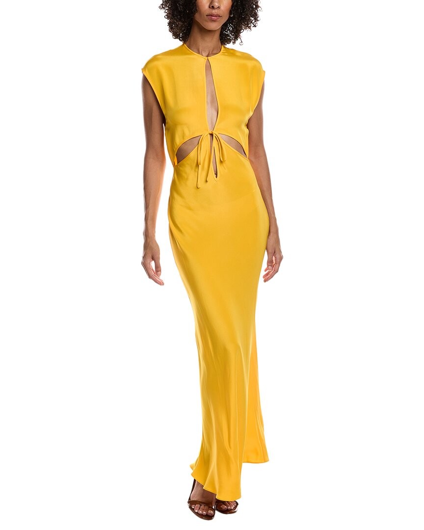 Christopher Esber Maxi Dress Women's Yellow 8 | eBay