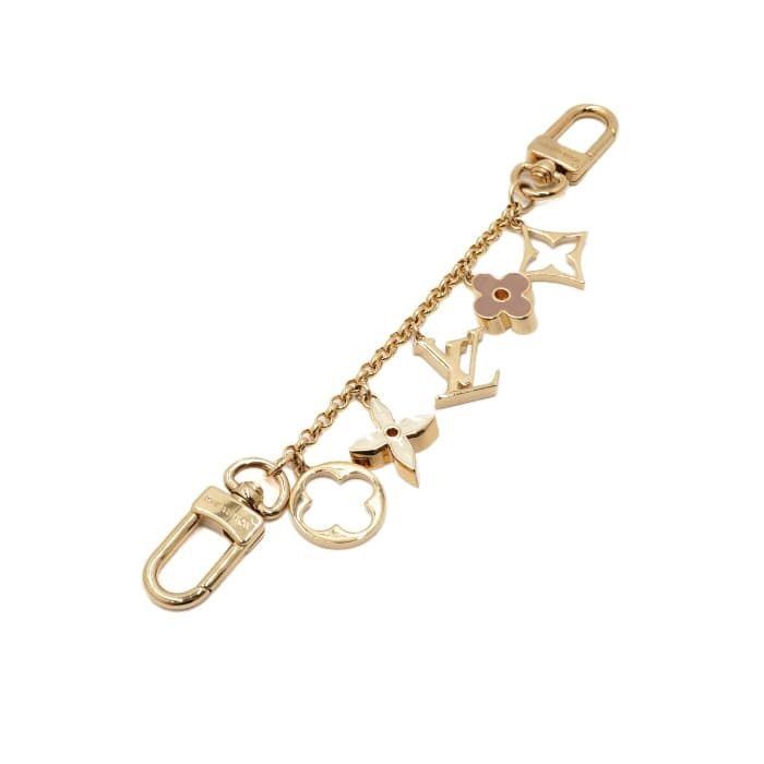 Louis Vuitton Fleur de Monogram Chain Keyring Key Holder M01413 158377998 [P]