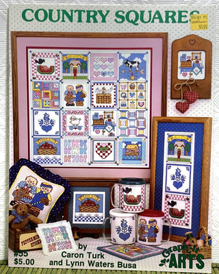 Country Squares Mini Quilts Quilt Blocks Cross Stitch Patterns Graph-it Arts