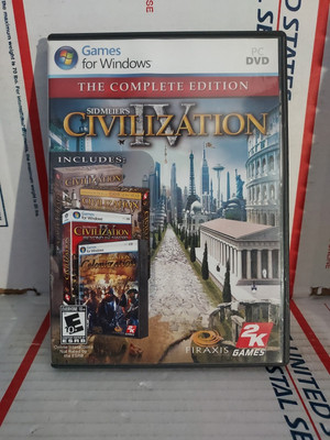Sid Meier's Civilization IV The Complete Edition (PC, 2009) Used No Keycode #62a